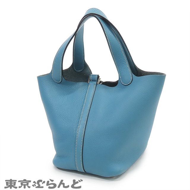 美品 本革バッグ オーダー ピコタンpm型 ゴールド金具 USED 美品 本革