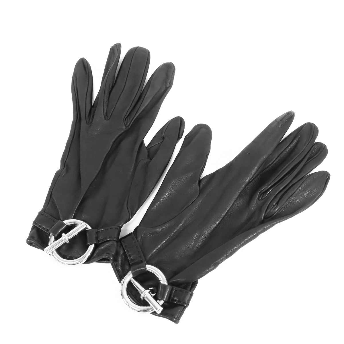 HERMES 手袋 グローブ シェーヌダンクル グレナン シェーヌダンクル グローブ