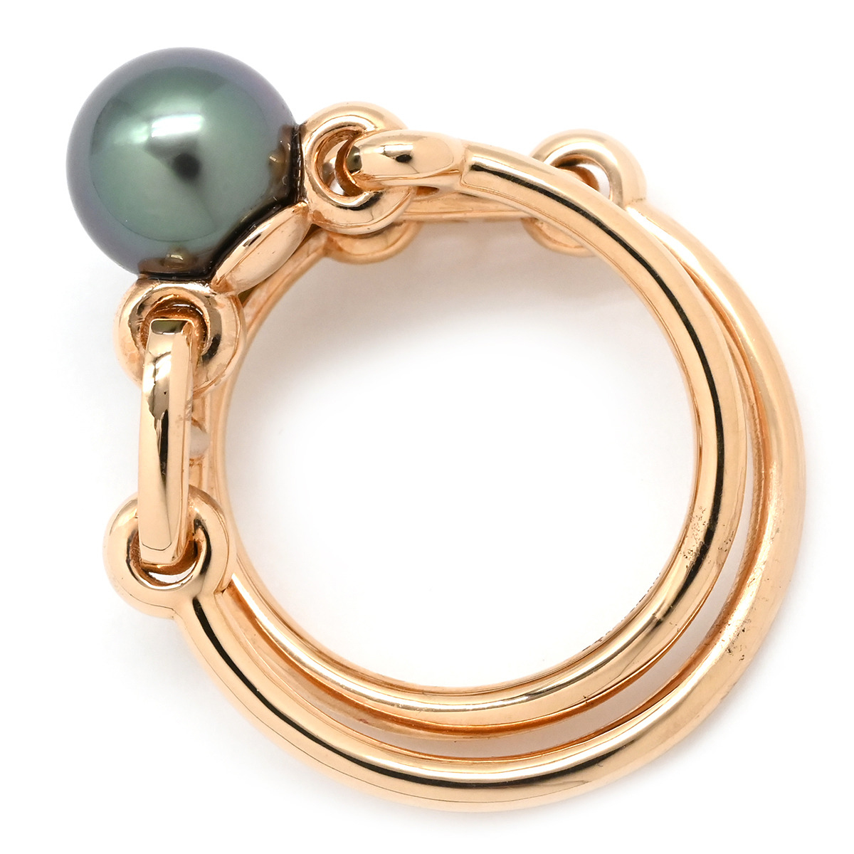 アルバーティン シェーヌダンクル ブラックパール ダイヤモンド - 2