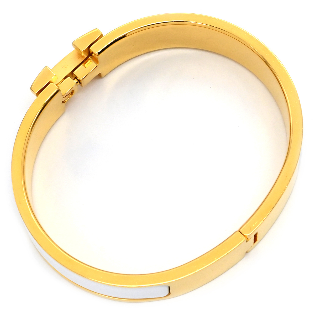 HERMES クリックH.バングル .イエロー/ゴールド クリックH PM