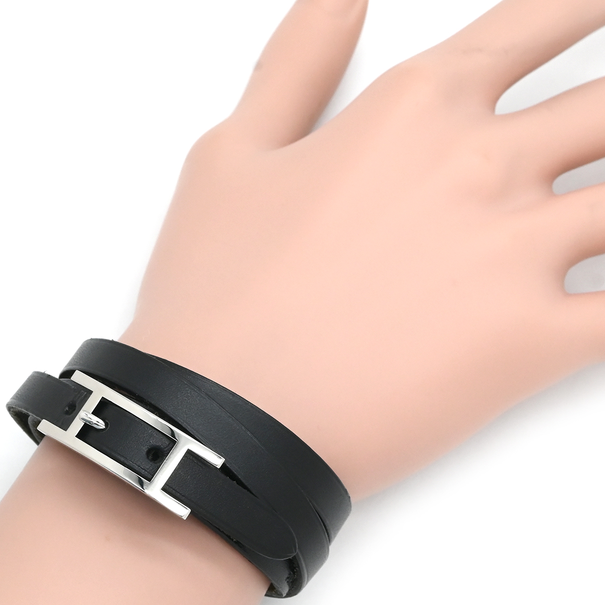 アピ3 レザー ロングブレスレット - 9