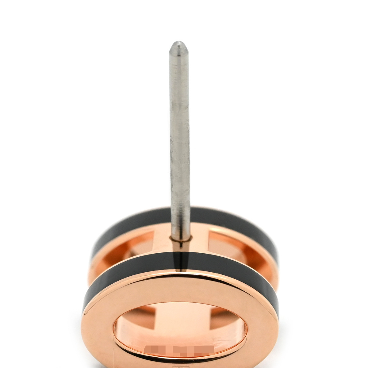 流行灰 H 迷你耳环 - 3