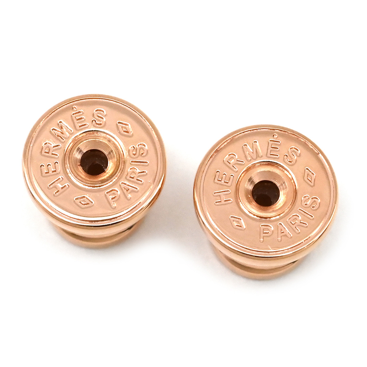 流行灰 H 迷你耳环 - 5