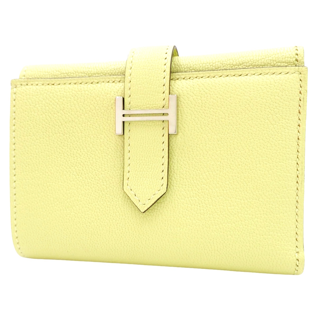 コンパクトウォレット シェーブル HERMES エルメス オレンジ シェーブル ケリー コンパクトウォレット 2