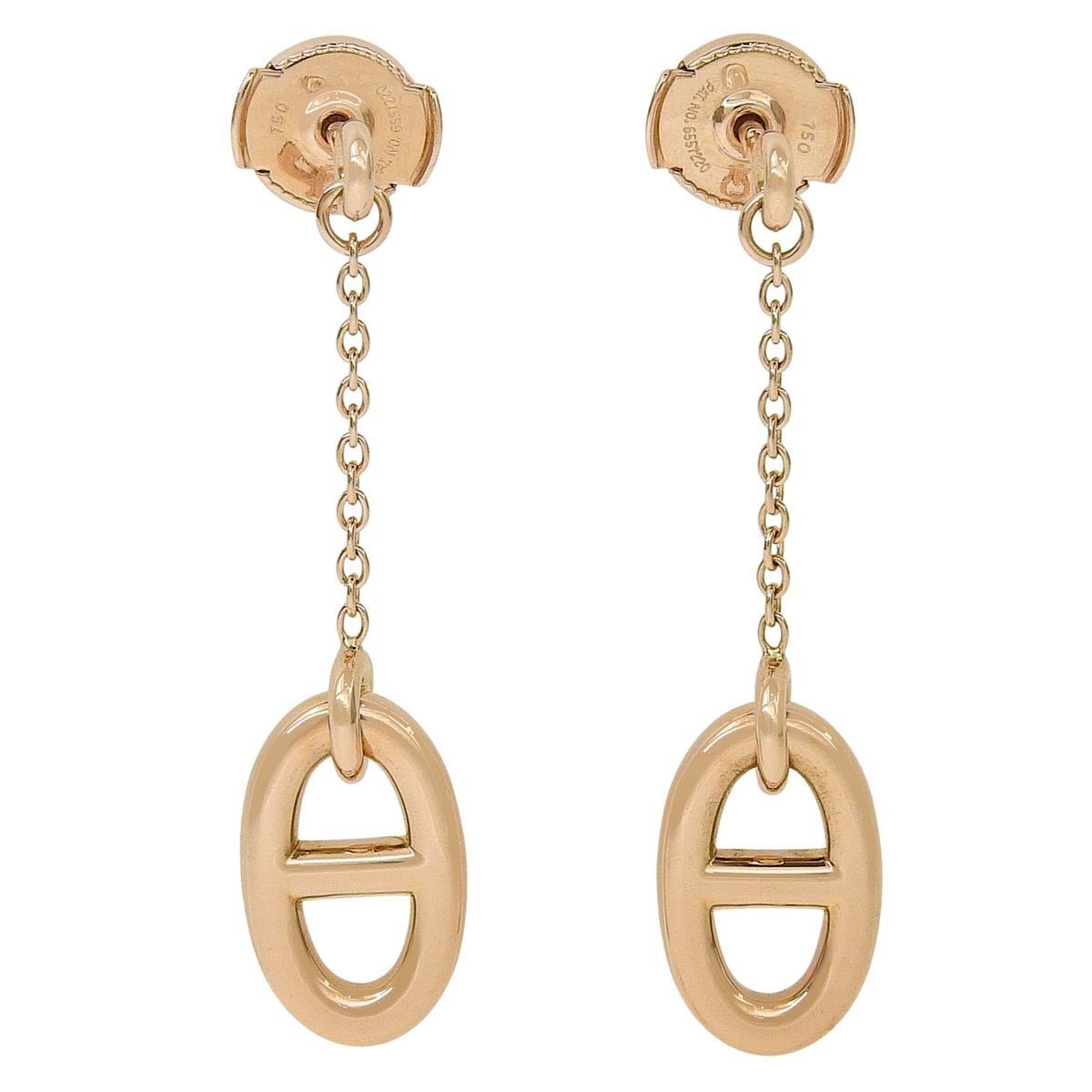 エルメス スタッドピアス オレンジ ✳︎片耳✳︎ オレンジ - レディス