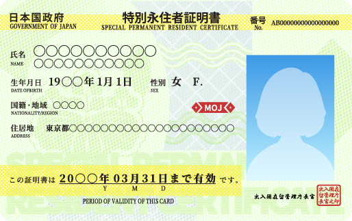 特別永住者証明書